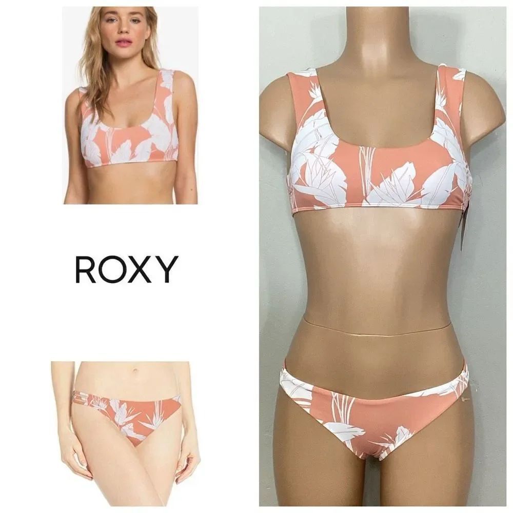 New. ROXY tropical bikini. XS-top/S-bottom